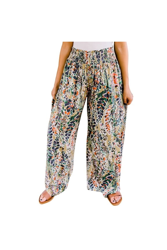 Harem Pants for Women - Flowy Casual Loose Boho Hippie Pants - Breathable Yoga Bohemian Joggers Comfy Lounge Pajamas,S-XL