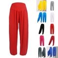 thumbnail image 1 of Harem Pants for Women Joggers Pull On Summer Workout Super Soft Yoga Pants Dance Trousers Lounge Pant Red S, 1 of 4