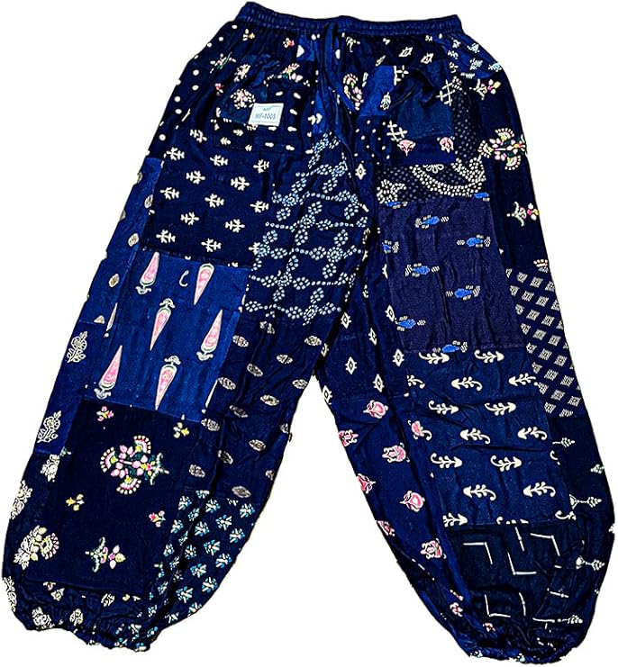 Calça Harem Feminina LOFBAZ - Estilo Boho Com Cordão
