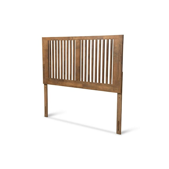 Harena Modern and Contemporary Transitional Ash Walnut Finished Wood Full Size Headboard