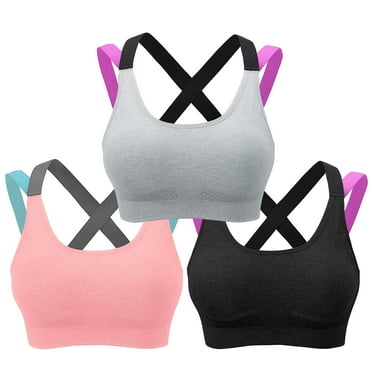 ch Womens Sports Bra Wirefree Seamless Padded Racerback Yoga Bra for Workout Gym Activewear with