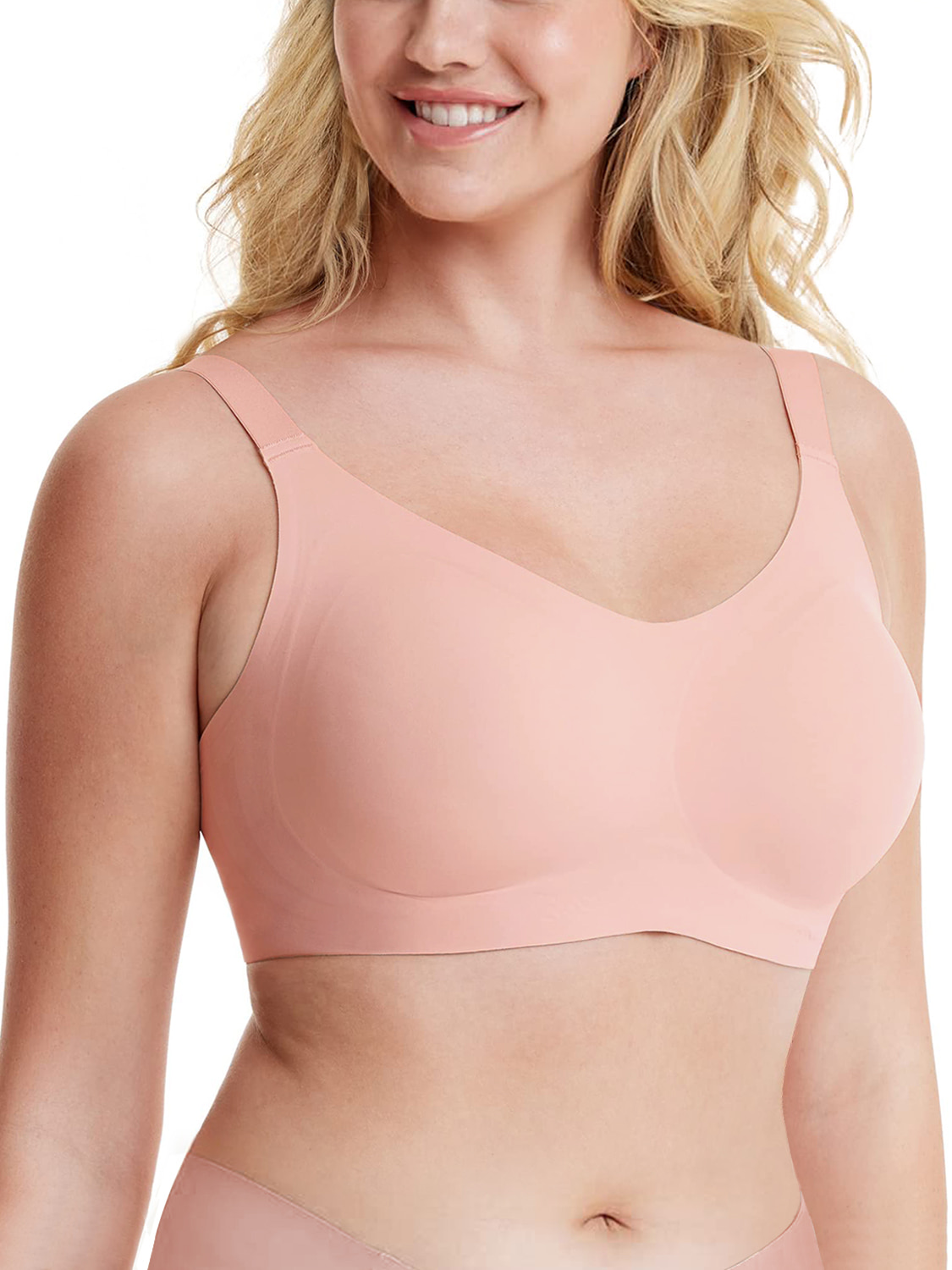 Harence Womens Full Coverage Plus Size Bra Comfortable Wireless