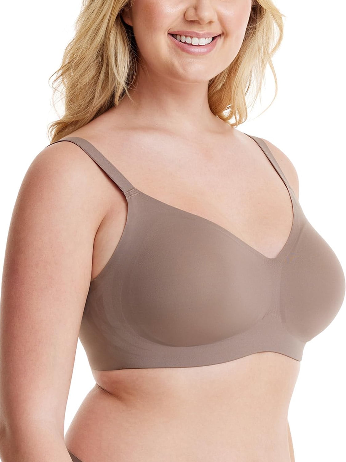 Harence Womens Full Coverage Bra Comfortable Wireless Minimizer Bras