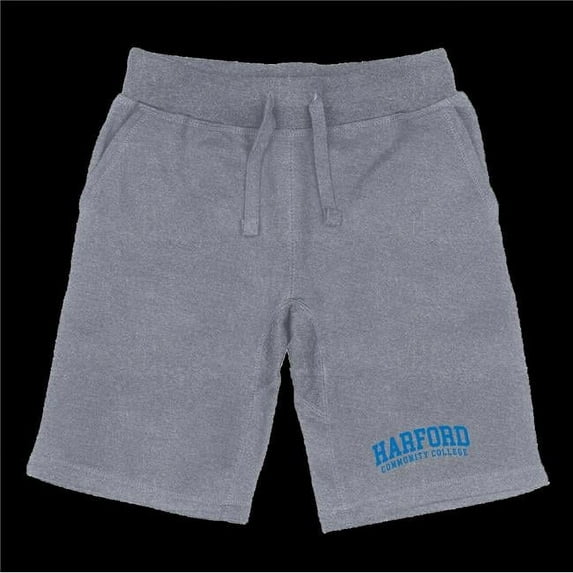 Harford Community College Owls Seal Shorts, Heather Grey - Small