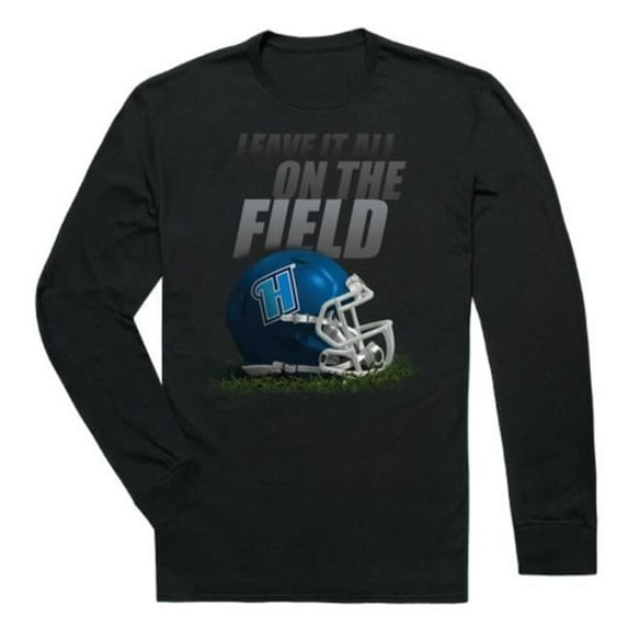 Harford Community Owls Gridiron Long Sleeve T-Shirt, Black - Large