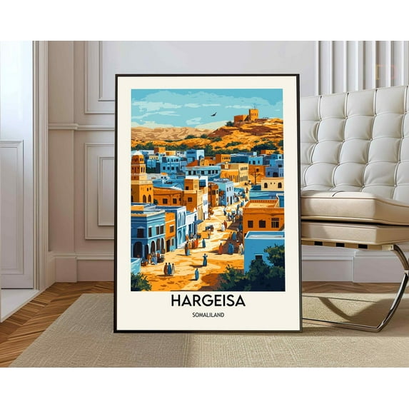Hargeisa Poster, Hargeisahargeisa Print, Hargeisa Photo, Hargeisa Poster Print, Hargeisa Travel Poster, Hargeisa Somaliland Art Wall Art, Modern Wall Decor, 16x24 UNFRAMED