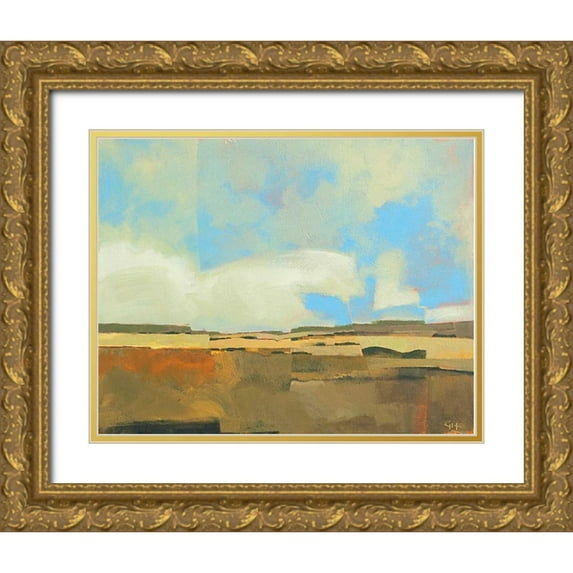 Hargreaves, Greg 18x15 Gold Ornate Wood Framed with Double Matting Museum Art Print Titled - October Sky