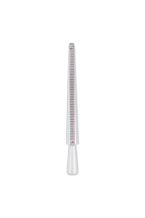 Aluminum Alloy Ring Mandrel Stick Gauge Sizer Jewelry Measuring Tool