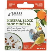 Hari  1.2 oz Orange Peel Mineral Block for Small Birds