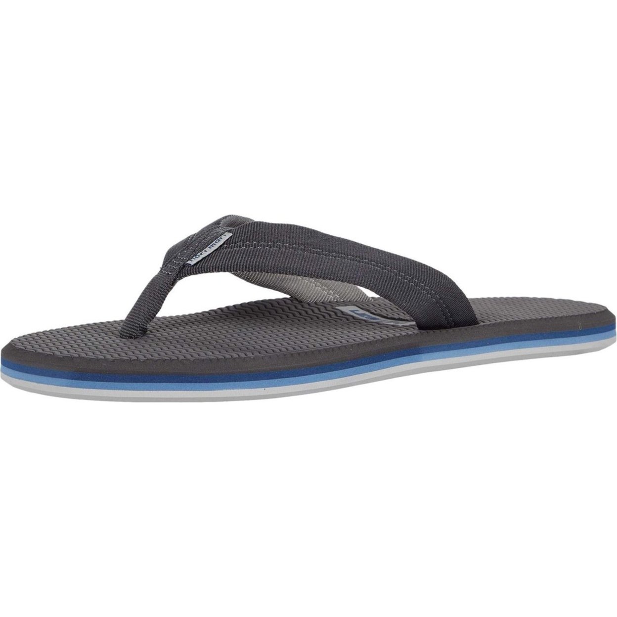 Hari Mari Men's Dunes Memory Foam and Arch Support Flip Flops DARK ...