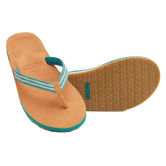 Hari Mari Women's Fields Puebla Jade Size 8 Memory Foam Flip Flops
