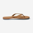 thumbnail image 1 of Hari Mari Women's Fields Tan/Dusty Blue Size 7 Memory Foam Flip Flops, 1 of 3
