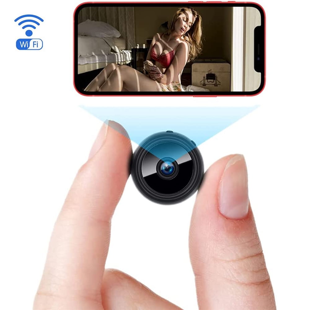 Mini Petite Hidden Spy Bluetooth Camera, HD 1080P Wireless WiFi  Surveillance Camera with Bluetooth Speaker, Motion, Indoor / Outdoor Micro  Hidden Spy IP Camera-Black