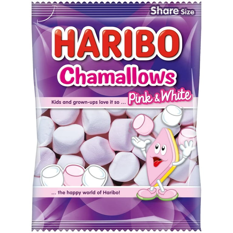 Haribo Chamallows Share Size, 140 G, Purple & White 