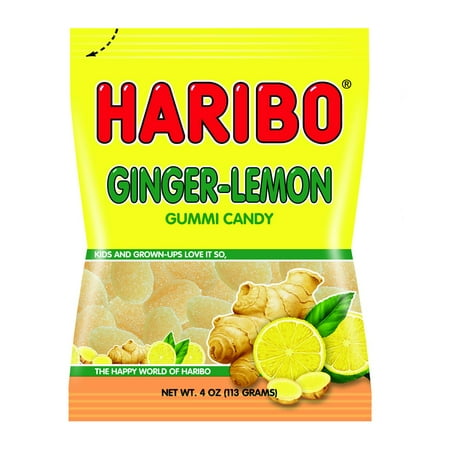 Haribo Ginger Lemon, 5 oz, 12 Count