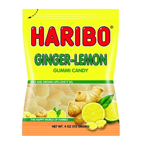 Haribo Ginger Lemon, 5 oz, 12 Count