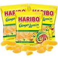 thumbnail image 1 of Haribo Ginger Lemon Gummies, Summer Candy, Pack of 3, 5 Ounces per Bag, 1 of 7