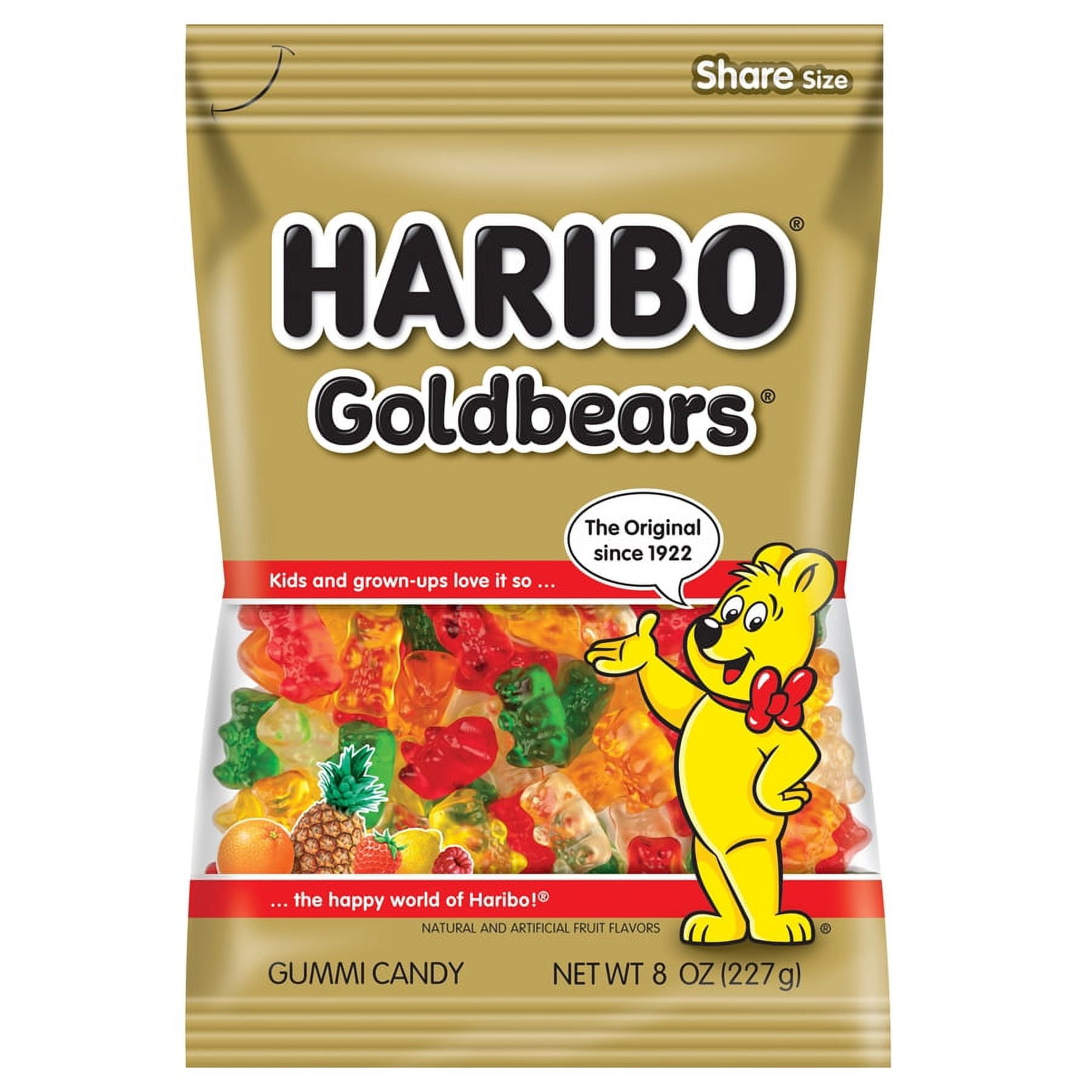 Haribo Gold Baren Gummi Bears 8 Oz Bag