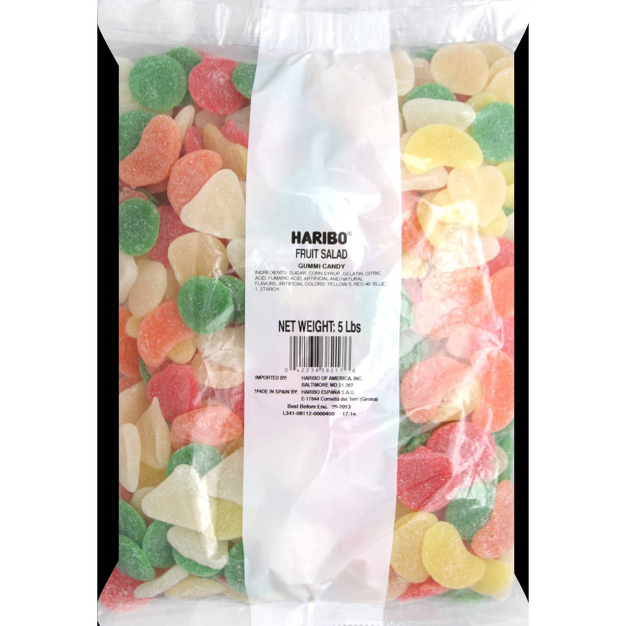Haribo Gummi Candy, Fruit Salad, 5 Pounds