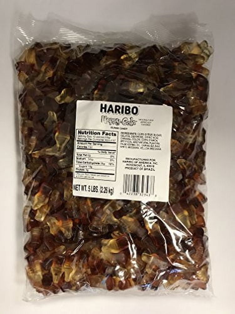 Haribo Gummi Candy, Happy-Cola, 5-Pound Bag