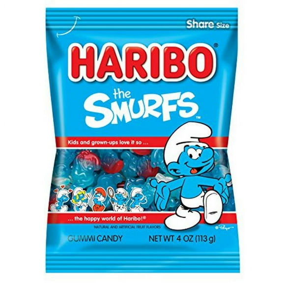 Haribo Gummies the Smurfs 12 Count - 4 oz