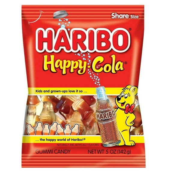 Haribo Happy Cola Gummy Candy Bag 5 oz (Pack of 9)