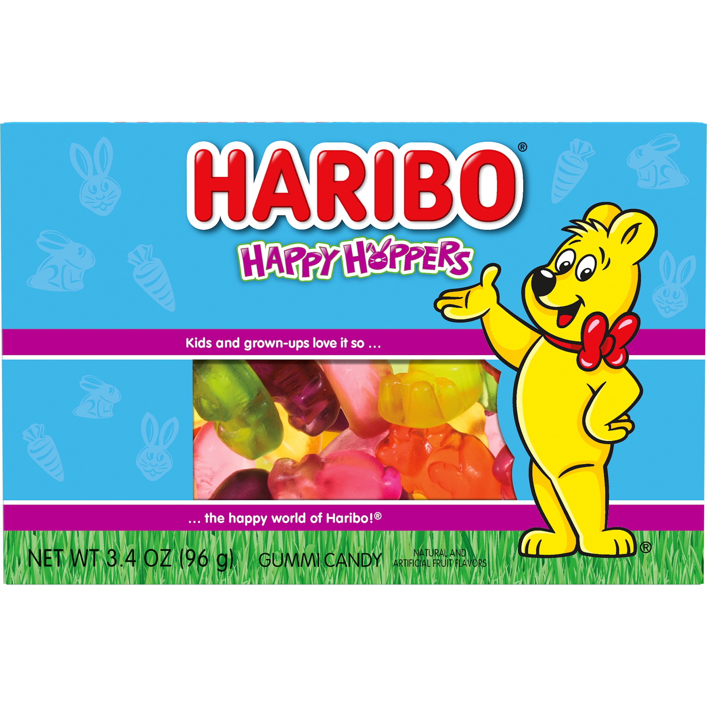Haribo Happy Hoppers Gummy Candy 3.4oz.
