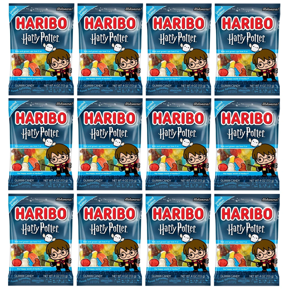 Haribo Harry Potter Alohomora, Limited Edition, Gummi Candy 4-Oz (Pack of 12)