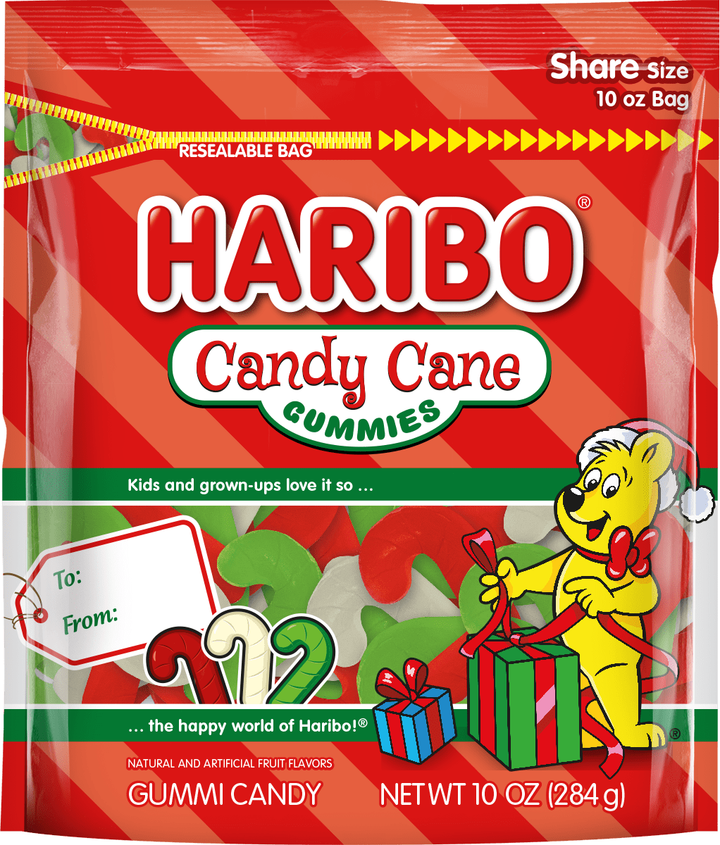 Haribo Holiday Candy Cane Gummies 10oz