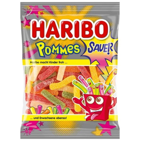 Haribo Pommes Sauer (Sour French Fries) 175g