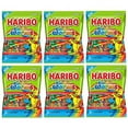 thumbnail image 1 of Haribo Rainbow Gummy Worms | Pack of 6 (5 oz Bags) | Lemon, Strawberry, and Black Currant | Candy for Easter, and More | King of Sweets Bulk Bag, 1 of 3