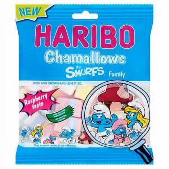 Haribo SMURFS Chamallows FRUITY marshmallow gummy bears -175g