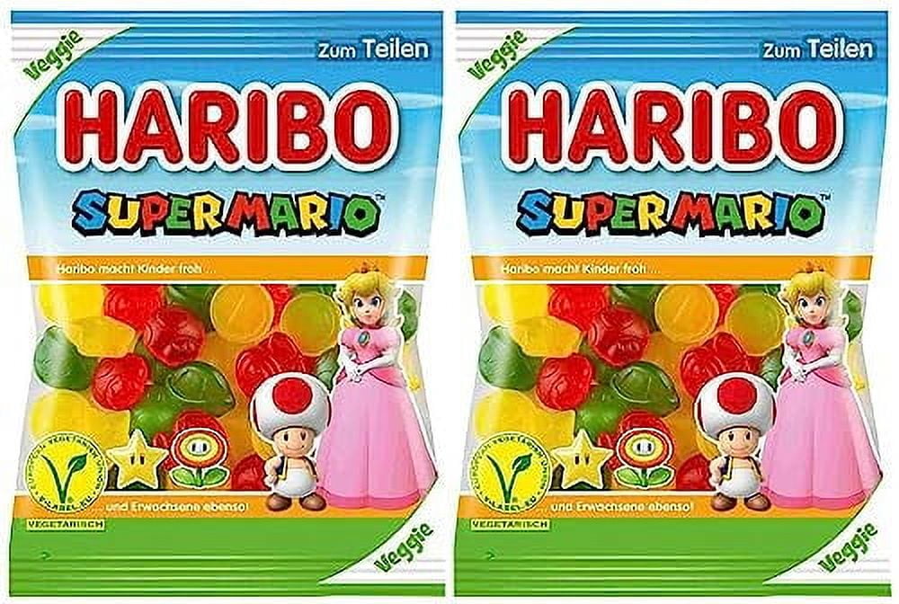 Haribo Super Mario Veggie (Vegetarian) Gummy Candy 2-Pack (2 x 175g)