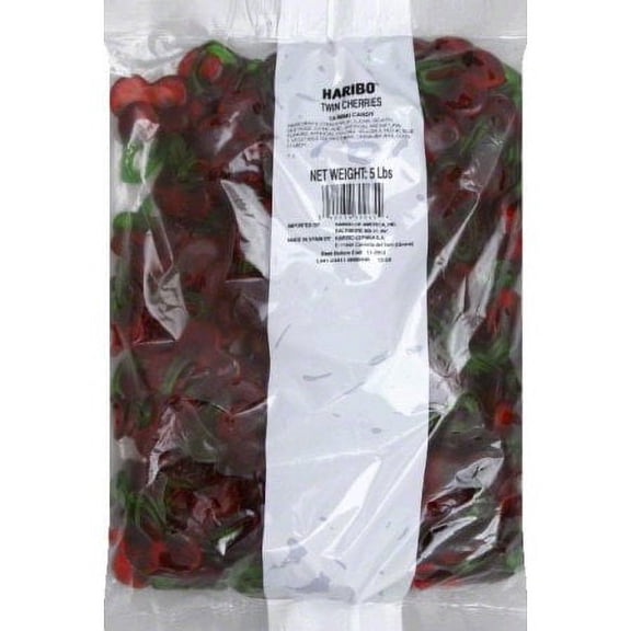 Haribo, Twin Gummi Cherries: 5Lb Case