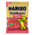 thumbnail image 1 of HARIBO Goldbears Limited Edition Gummies Cherry Flavored Red Gummy Bears, 4oz, Share Size Peg Bag, 1 of 2
