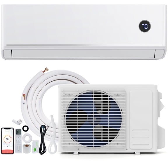 Harigal 12000 BTU Mini Split Air Conditioner & Heater, 208/230V, 18.2 SEER2, WiFi Enabled