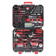 Harigal 328-Piece Mechanics Tool Set with Case, 1/4" & 1/2" Drive, Wrenches, Professional Tools Kit for Car Repair, Red