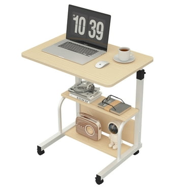 Harigal Adjustable Desk Height Mobile Computer Desk-Laptop Table for Home Office Furniture
