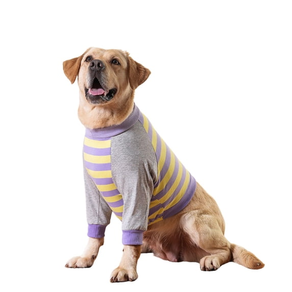 Harikaji Dog Elbow Protector Shirt for Calluses, Dog Leg Recovery Suit to Prevent Licking Wound, Dog Shirt Pajamas for Small Medium Large Dogs Purple L