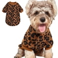 thumbnail image 1 of Harikaji Dog Sweaters for Small Dogs Girl Boy, Warm Winter Fall Dog Clothes, Cute Knitted Puppy Sweater for Chihuahua Bulldog Christmas Dog Sweater for Medium Dogs Brown Leopard M, 1 of 6