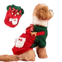 Harikaji Small Dog Christmas Sweater Hoodie with Bowknot,Turtleneck Knitted Pullover Xmas Dog Clothes Sweatshirt,Dog Christmas Outfit, Warm Dog Sweaters for Cat Puppy Boy Girl