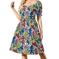 thumbnail image 1 of Haring pop art Sleeveless Dress african dresses for woman women's summer clothing 2024, 1 of 6