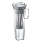 Hario "Lily" Tritan Cold Brew Tea Pitcher, 1200ml, Pale Grey