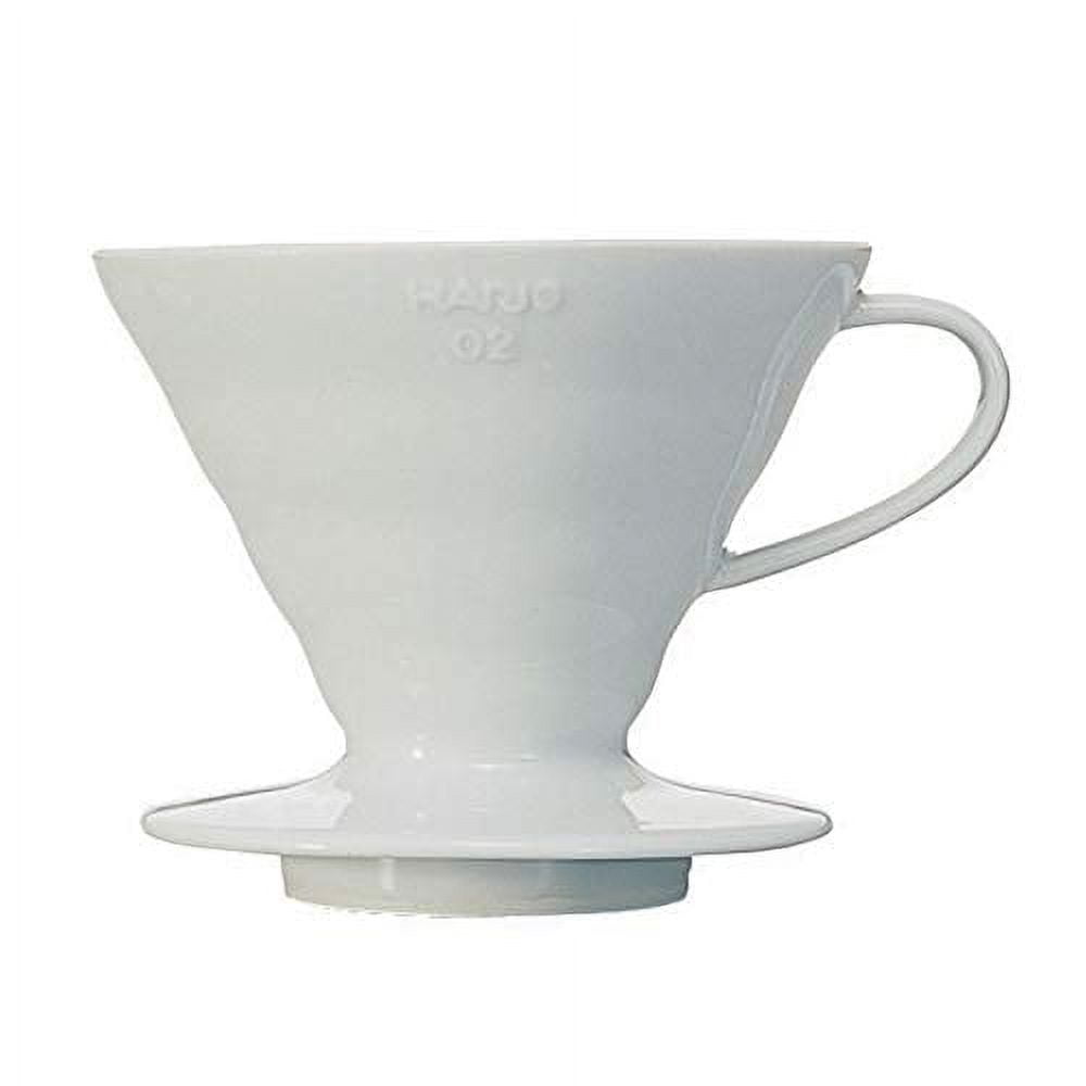 Segarty #2 Pour Over Coffee Maker, One Single Cup White Ceramic Coffee  Dripper, 1 Set Size