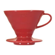 Hario V60 Ceramic Coffee Dripper (Size 02, Red)