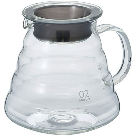 Hario V60 Glass Range Coffee Server, 600ml, Clear