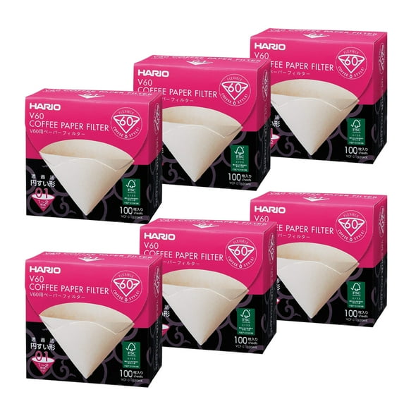 Hario V60 Paper Filter Natural 01, 100ct box (6)