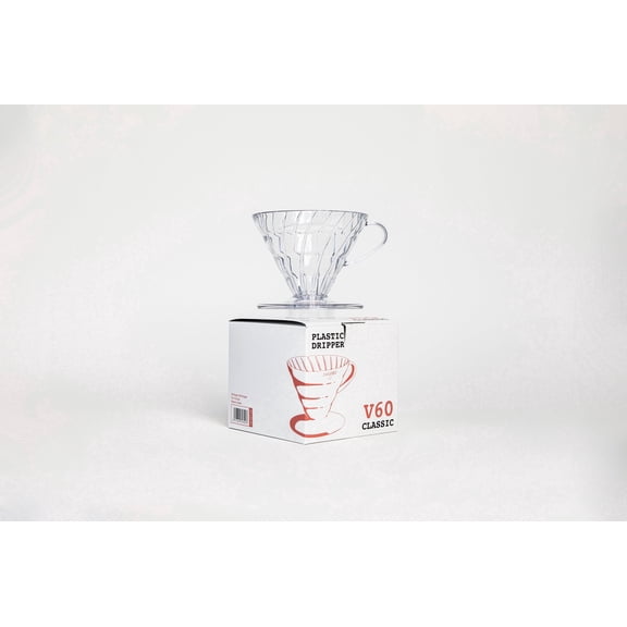 Hario V60 Plastic Coffee Dripper Size 02, Clear