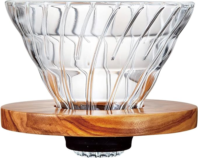 Hario VDGR02OV V60 Heat Resistant Glass, Permeable, Coffee Dripper