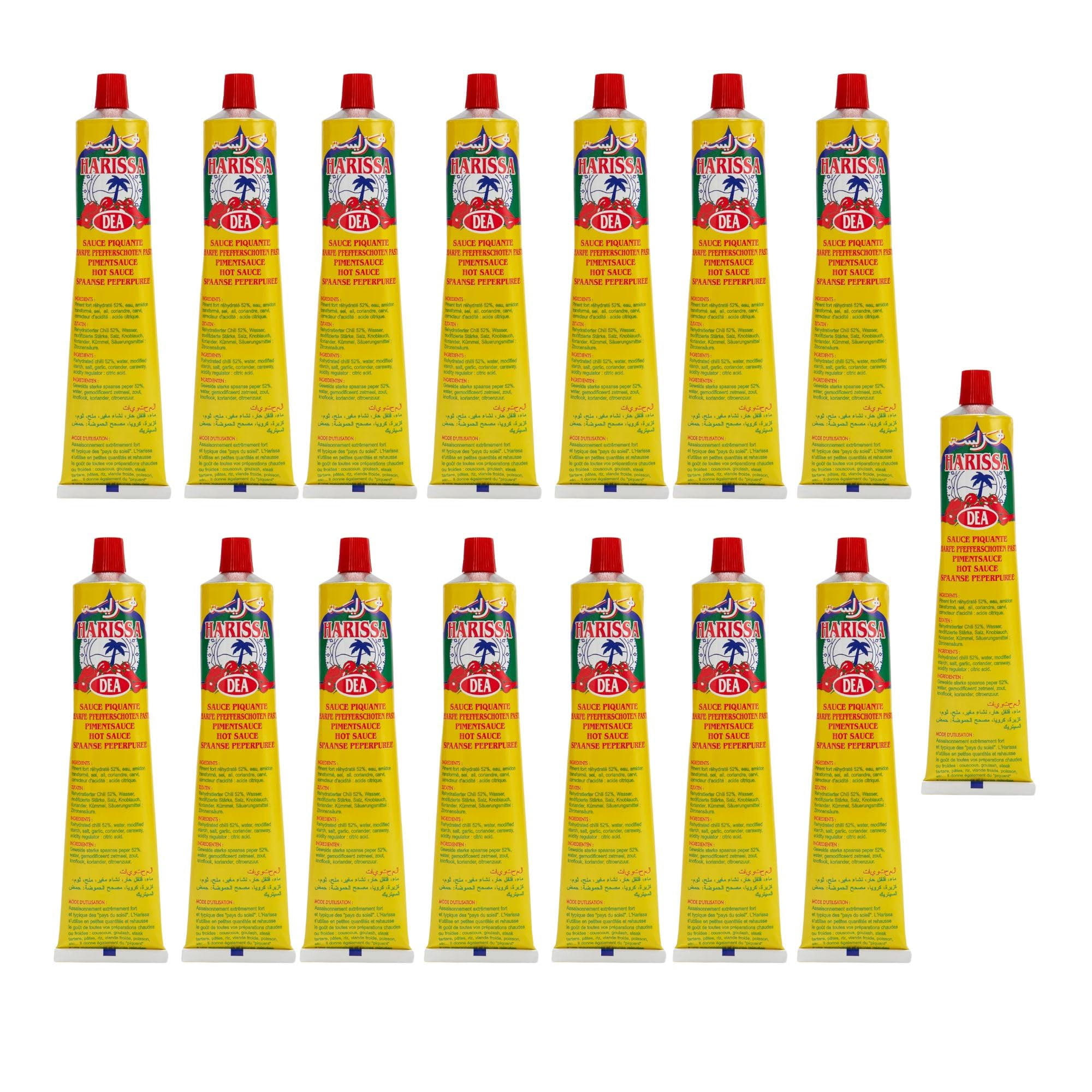 Harissa Condiment in Tube MZF22 - Spicy 120 Gr (15 PACK) - Walmart.com